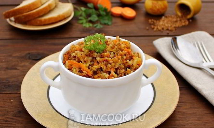 Рецепт гречки с морковью и луком в мультиварке