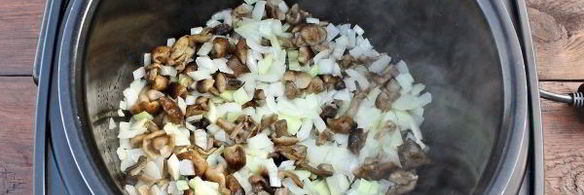 гречка с мясом и грибами в мультиварке