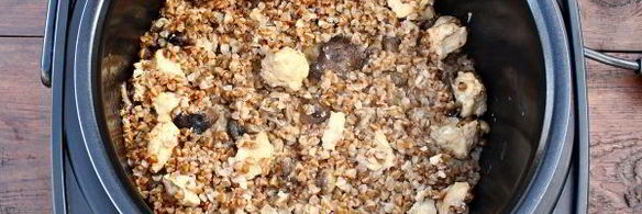 гречка с мясом и грибами в мультиварке