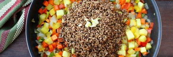 гречка с овощами в духовке