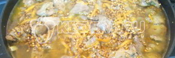 гречка с печенью