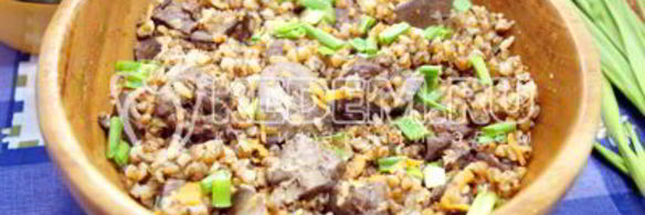 гречка с печенью