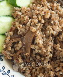 Гречка с сушеными грибами