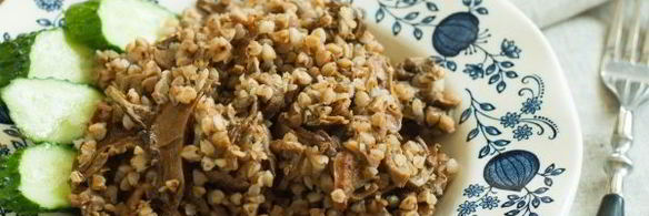 гречка с сушеными грибами