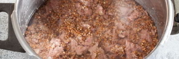 гречка с тушенкой в скороварке