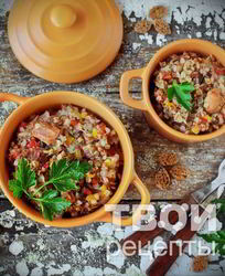 Гречка с тушенкой