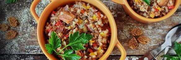 гречка с тушенкой