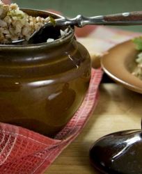 Гречневая каша с грибами и сельдереем