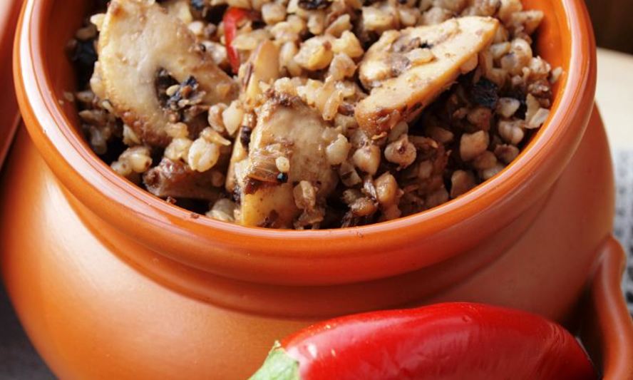 Рецепт гречневой каши с грибами и восточным акцентом