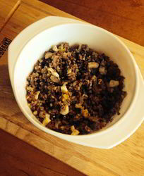 Гречневая каша с яйцами и грибами