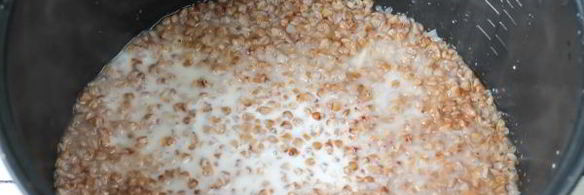 молочная гречневая каша в мультиварке