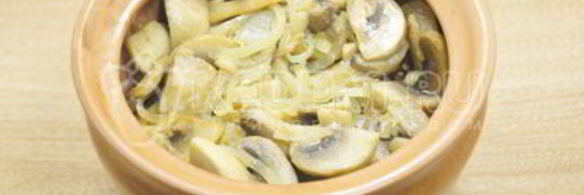 постная гречка с грибами в горшочке