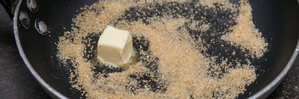 каша овсяная с жареными бананами