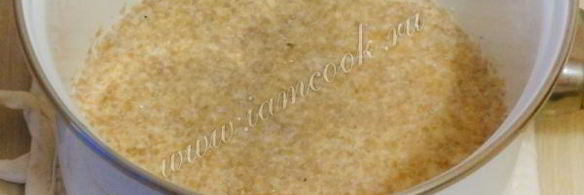 пшеничная каша на молоке