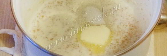 пшеничная каша на молоке