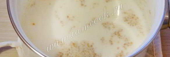 пшеничная каша на молоке