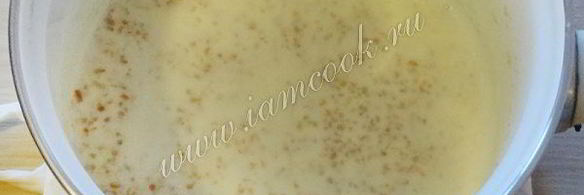 пшеничная каша на молоке