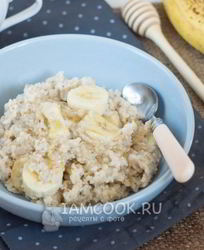 Пшеничная каша с бананом
