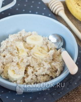 Пшеничная каша с бананом
