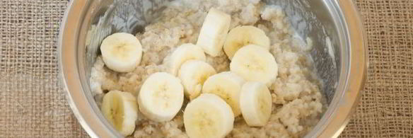 пшеничная каша с бананом