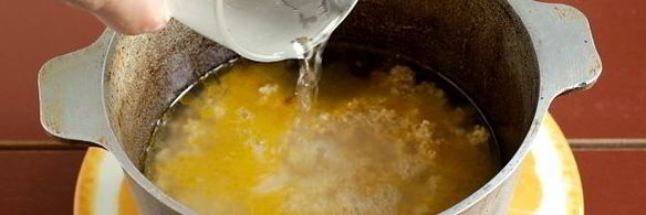 пшеничная каша с морковью и луком