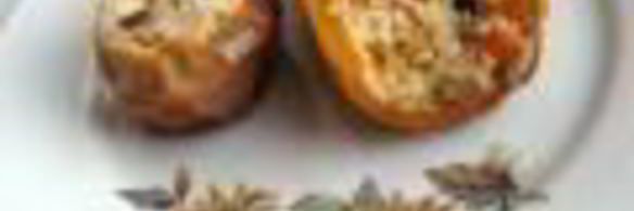 золотая каша в тыкве и яблоках