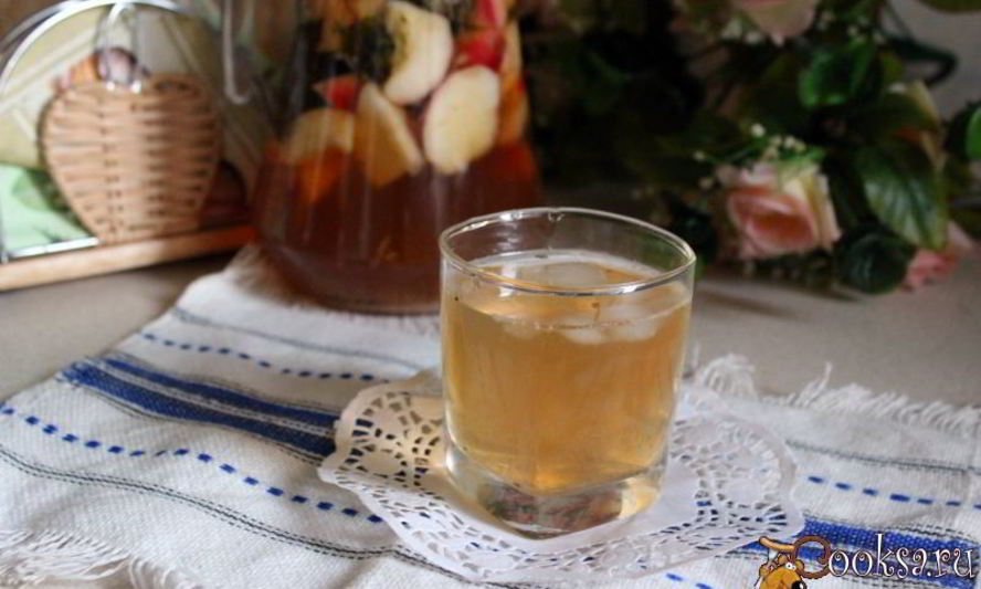 Рецепт холодного чая с персиками, нектаринами и мятой