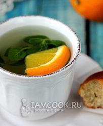 Мятный чай с апельсином