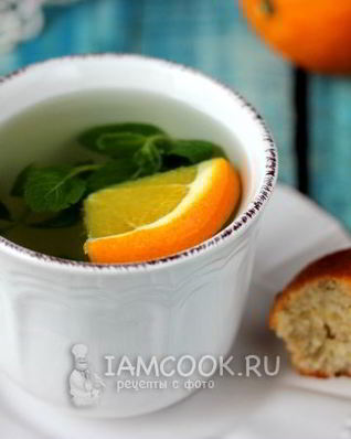 Мятный чай с апельсином
