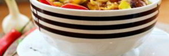 фунчоза с морским коктейлем