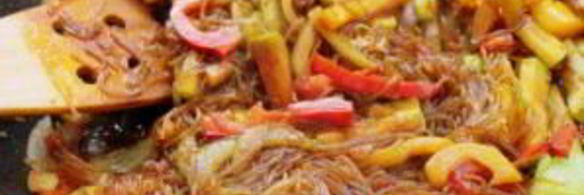 фунчоза с морским коктейлем