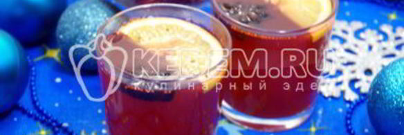 клюквенный безалкогольный глинтвейн