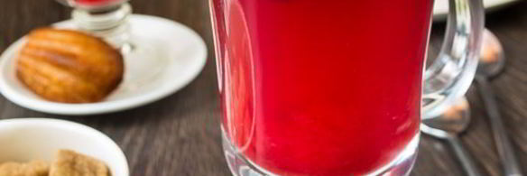 горячий клюквенный напиток