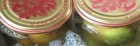 груши консервированные в ванильном сиропе