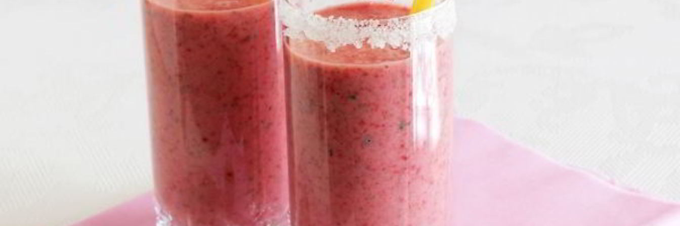 Клубнично-мятный коктейль