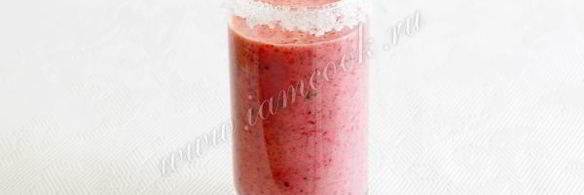 клубнично-мятный коктейль