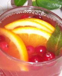 Клюквенно-апельсиновый пунш