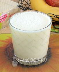 Коктейль из фруктов с сывороткой