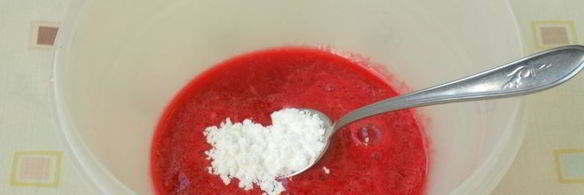 коктейль на ряженке с творогом и малиной