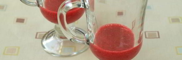 коктейль на ряженке с творогом и малиной