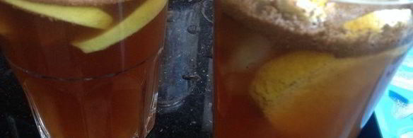 коктейль яблочный с корицей