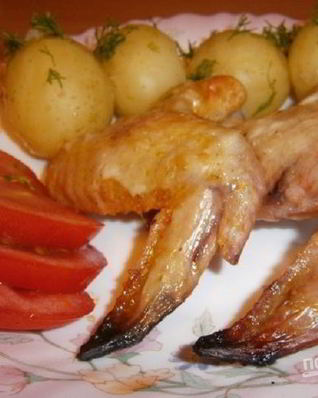 Куриные крылышки в лимонном сиропе