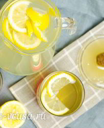 Напиток из лимона и меда