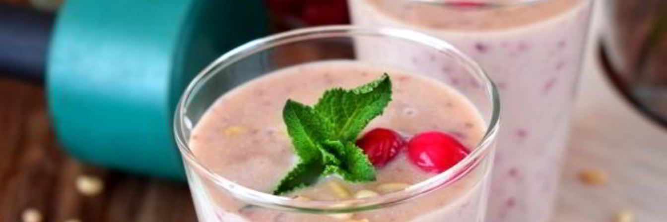 Протеиновый коктейль с кедровой мукой