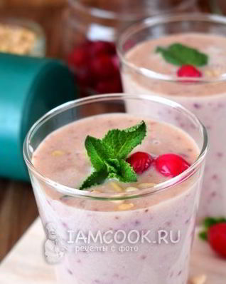 Протеиновый коктейль с кедровой мукой