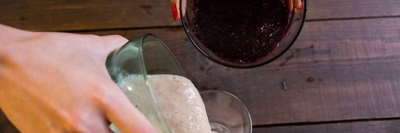 бананово-черничный смузи