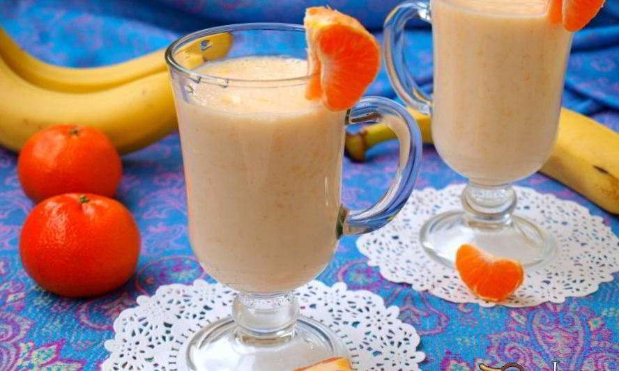 Рецепт бананова-мандаринового смузи