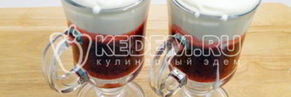 брусничный смузи со сливками