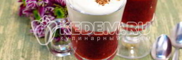 брусничный смузи со сливками