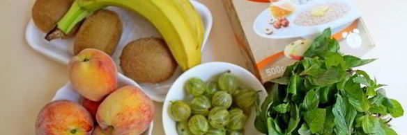 фруктовый смузи с гречневыми хлопьями